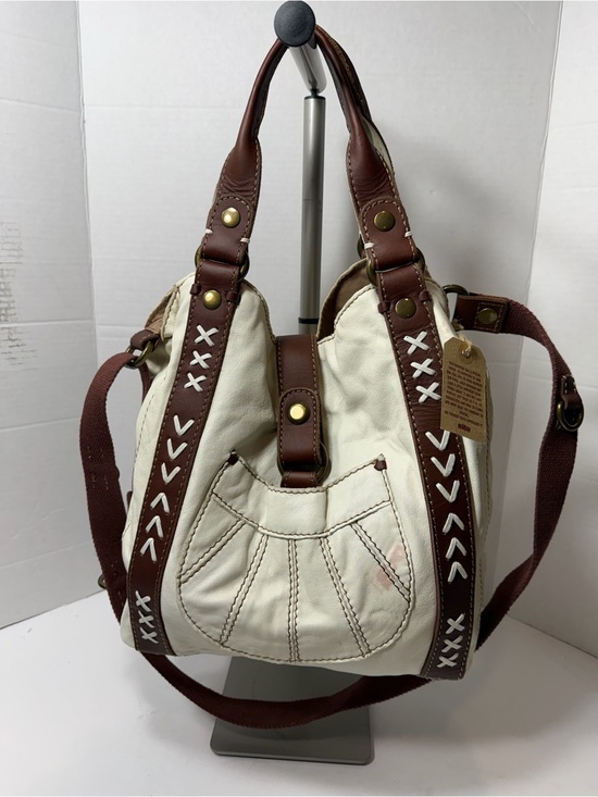 Lucky Brand Handbags - LUCKY BRAND NWT 1968 ITALIAN LEATHER TOTE MESSENGER BAG CALL OUTS IN PHOTOS $249